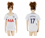 Women's Tottenham Hotspur #17 Sissoko Home Soccer Club Jersey