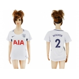 Women's Tottenham Hotspur #2 Walker Home Soccer Club Jersey