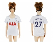 Women's Tottenham Hotspur #27 Wimmer Home Soccer Club Jersey