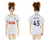 Women's Tottenham Hotspur #45 Walkes Home Soccer Club Jersey