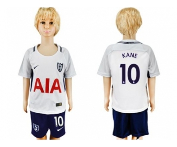 Tottenham Hotspur #10 Kane Home Kid Soccer Club Jersey