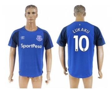 Everton #10 Lukaku Home Soccer Club Jersey1