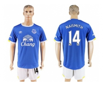 Everton #14 Naismith Home Soccer Club Jersey
