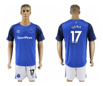 Everton #17 Gana Home Soccer Club Jersey