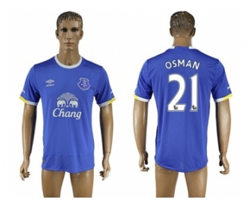 Everton #21 Osman Home Soccer Club Jersey1