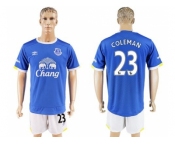 Everton #23 Coleman Home Soccer Club Jersey2