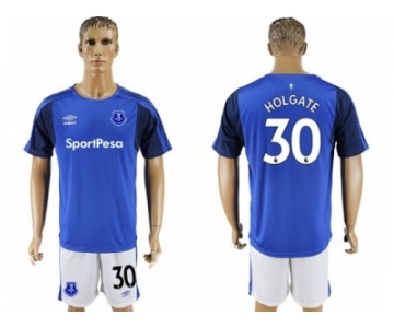 Everton #30 Holgate Home Soccer Club Jersey