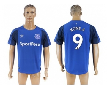 Everton #9 Kone.A Home Soccer Club Jersey1