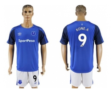 Everton #9 Kone.A Home Soccer Club Jersey
