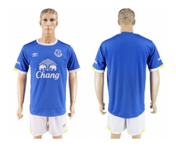 Everton Blank Home Soccer Club Jersey2