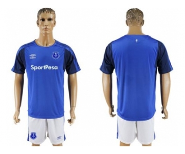 Everton Blank Home Soccer Club Jersey