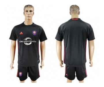Orlando City SC Blank Black Goalkeeper Soccer Club Jersey