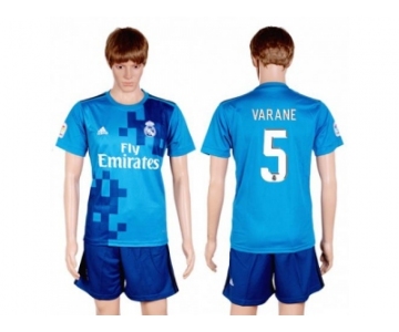 Real Madrid #5 Varane Away Soccer Club Jersey