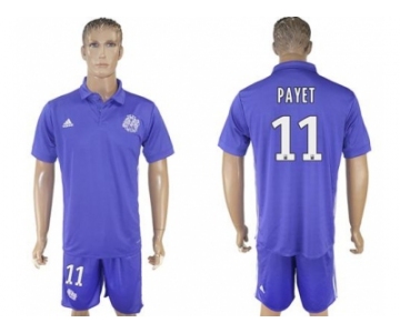 Marseille #11 Payet Sec Away Soccer Club Jersey