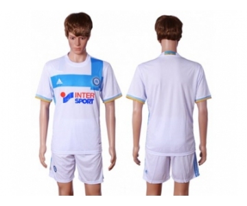 Marseille Blank Home Soccer Club Jersey1