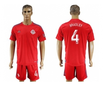 Toronto FC #4 Bradley Home Soccer Club Jersey2