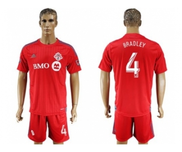 Toronto FC #4 Bradley Home Soccer Club Jersey3