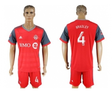 Toronto FC #4 Bradley Home Soccer Club Jersey