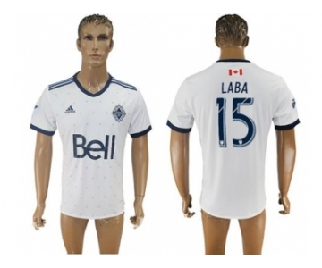 Vancouver Whitecaps FC #15 Laba Home Soccer Club Jersey