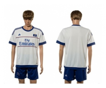 Hamburg Blank Home Soccer Club Jersey
