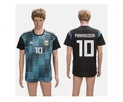 Argentina #10 Maradona Black Training Soccer Country Jersey
