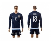Argentina #18 Correa Away Long Sleeves Soccer Country Jersey