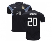 Argentina #20 Lo Celso Away Soccer Country Jersey