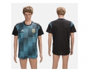 Argentina Blank Black Training Soccer Country Jersey