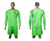 Argentina Blank Green Goalkeeper Long Sleeves Soccer Country Jersey