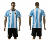 Argentina Blank Home Soccer Country Jersey