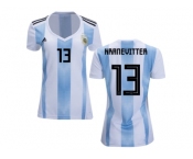 Women Argentina #13 Kranevitter Home Soccer Country Jersey