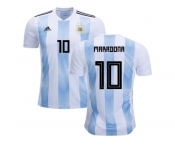 Argentina #10 Maradona Home Kid Soccer Country Jerseys