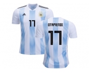 Argentina #17 Otamendi Home Kid Soccer Country Jerseys