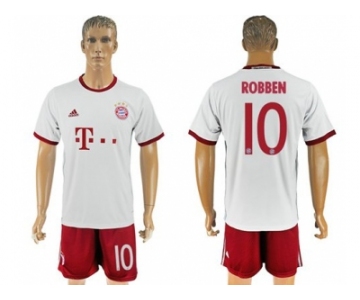 Bayern Munchen #10 Robben White Soccer Club Jersey