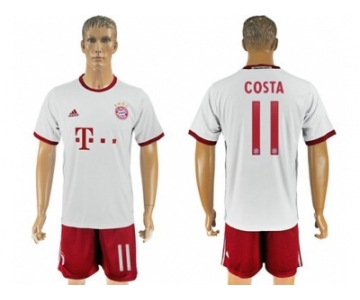 Bayern Munchen #11 Costa White Soccer Club Jersey