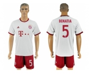 Bayern Munchen #5 Benatia White Soccer Club Jersey