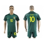 Brazil #10 Kaka Away Soccer Country Jersey