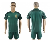 Brazil Blank Away Soccer Country Jersey1