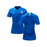 Women Brazil Blank Away Soccer Country Jersey