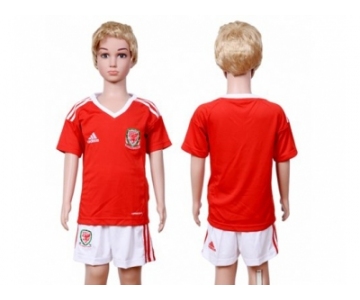 Wales Blank Home Kid Soccer Country Jersey