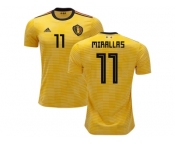 Belgium #11 Mirallas Away Kid Soccer Country Jerseys