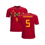 Belgium #5 Vertonghen Home Kid Soccer Country Jersey