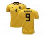 Belgium #9 R.Lukaku Away Kid Soccer Country Jersey