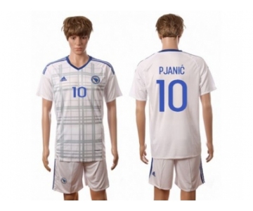 Bosnia Herzegovina #10 Pjanic Away Soccer Country Jersey