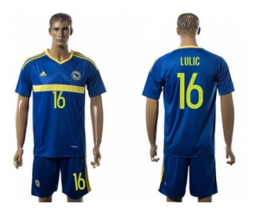 Bosnia Herzegovina #16 Lulic Home Soccer Country Jersey