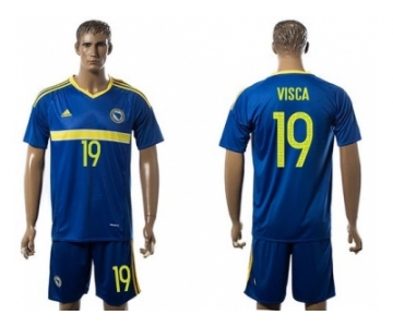 Bosnia Herzegovina #19 Visca Home Soccer Country Jersey