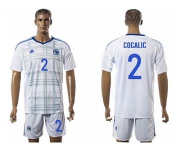 Bosnia Herzegovina #2 Cocalic Away Soccer Country Jersey