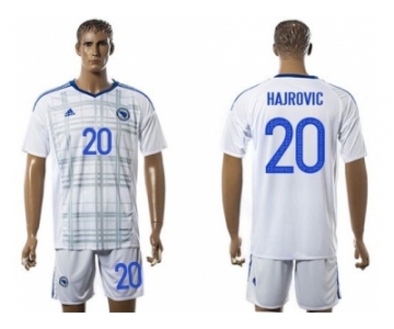 Bosnia Herzegovina #20 Hajrovic Away Soccer Country Jersey