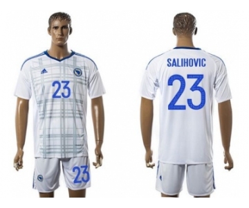 Bosnia Herzegovina #23 Salihovic Away Soccer Country Jersey