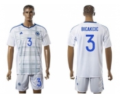 Bosnia Herzegovina #3 Bicakcic Away Soccer Country Jersey